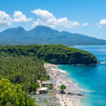 View from Nusa Dua on the southeastern coast of Bali