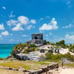 The seaside Mayan Ruins in Tulum