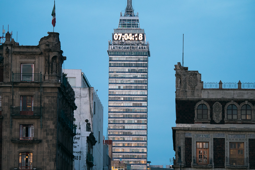 The Torre Latinoamericana in Mexico City