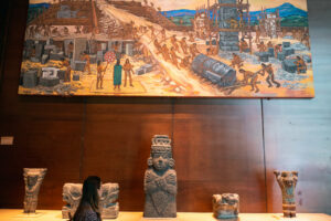 Artifacts on display at the Anthropoligical Museum
