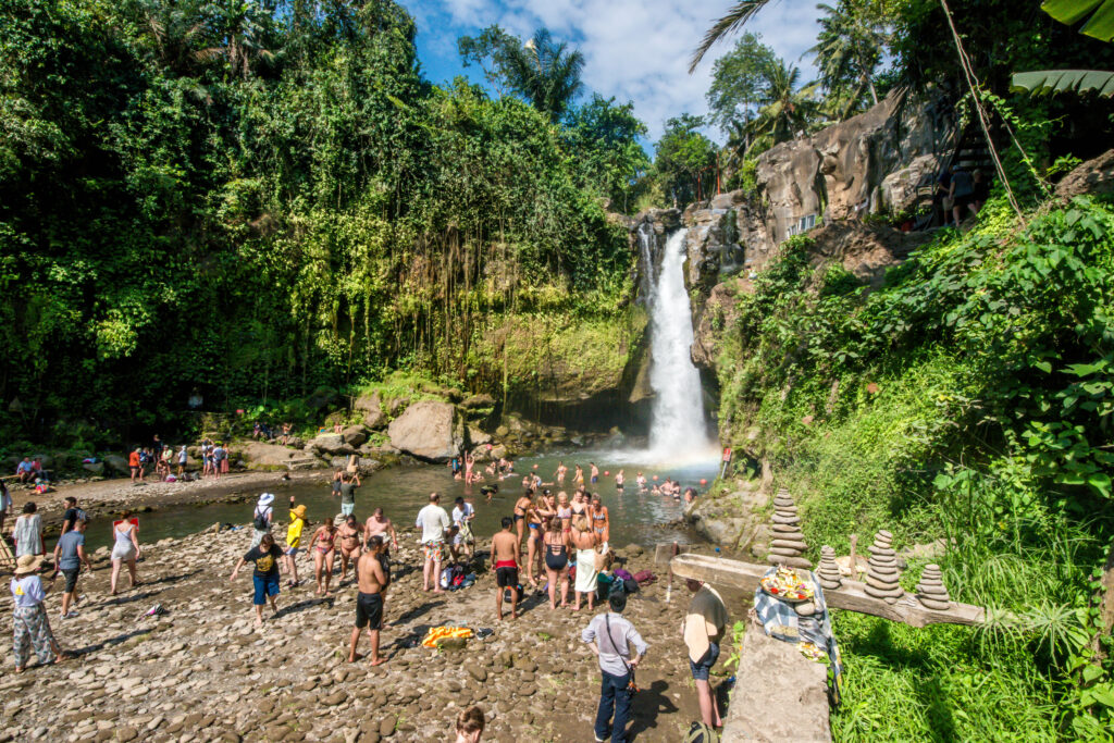 Tegenungan Waterfall in Ubud, Indonesia