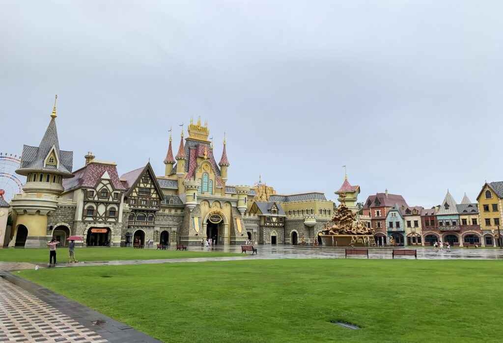 View Of Europe Castle On Entrance Of VinWonders Phu Quoc, Vietnam